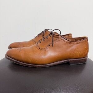 Allen Edmonds Walnut Brown Leather Cornwallis Medallion Oxford Shoes 15 D NO BOX